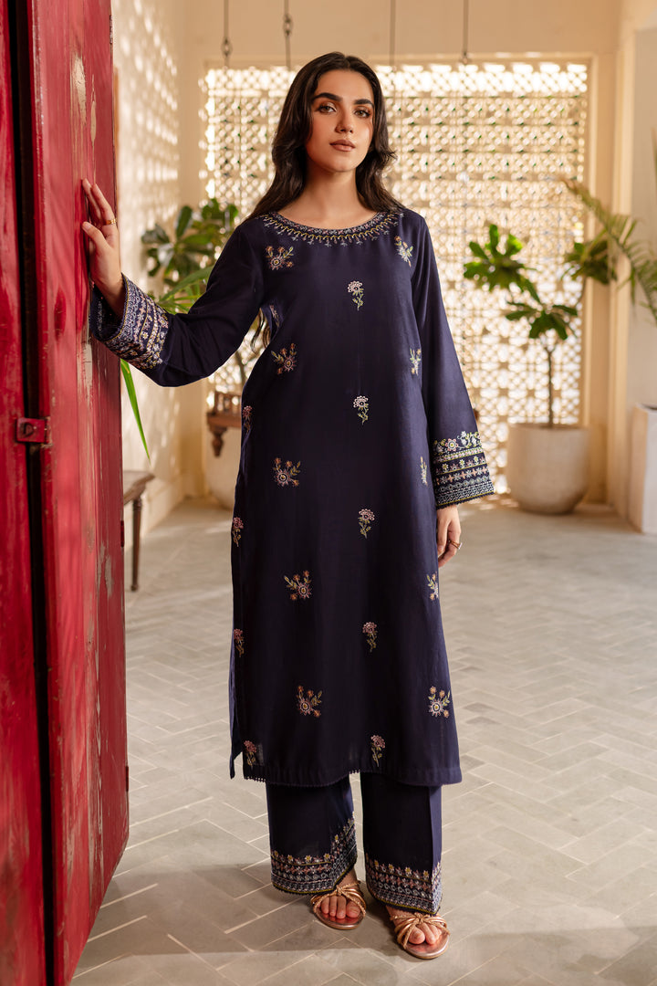 Moonlight 2Pc - Embroidered Khaddar Dress - BATIK