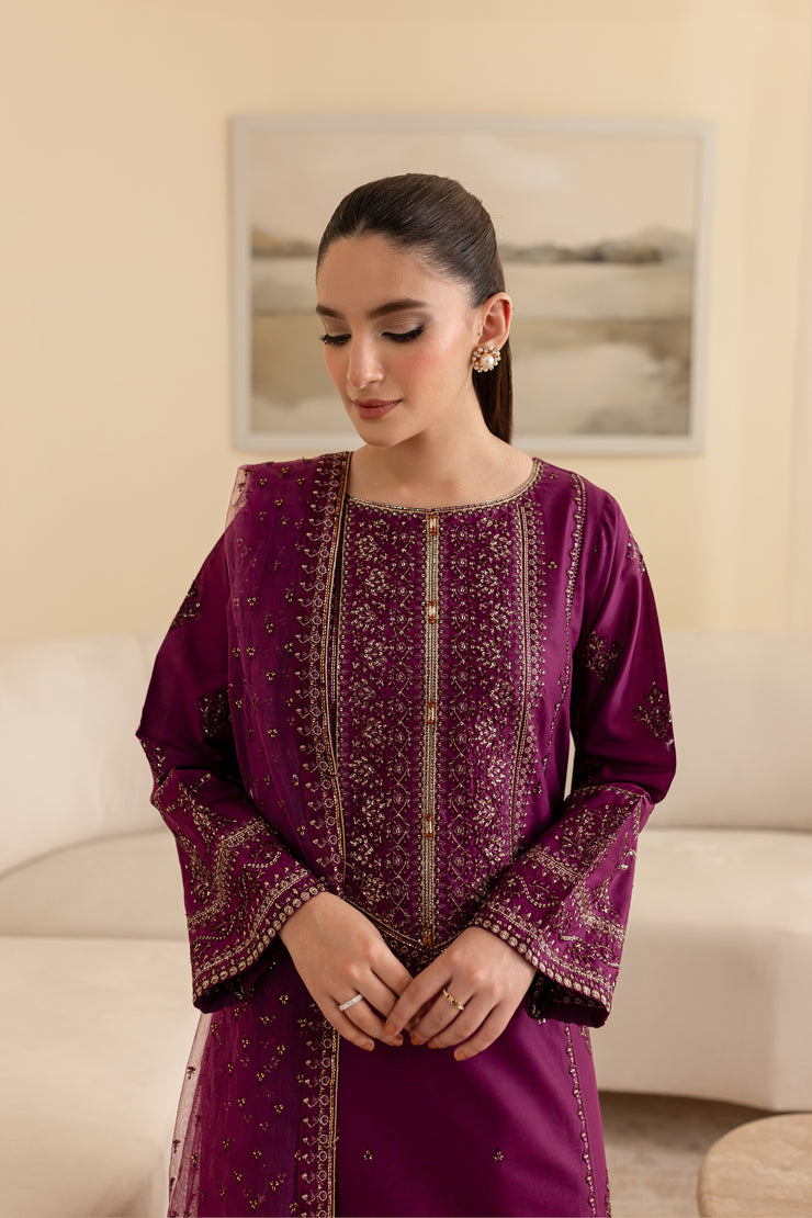 Kinn 3Pc - Embroidered Lawn Dress - BATIK