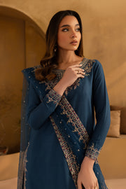 Joey 3Pc- Embroidered Khaddar Dress