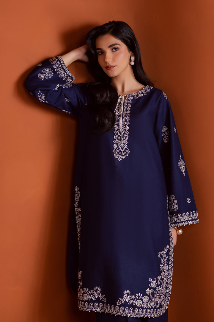Bloomy 2Pc - Embroidered Khaddar Dress