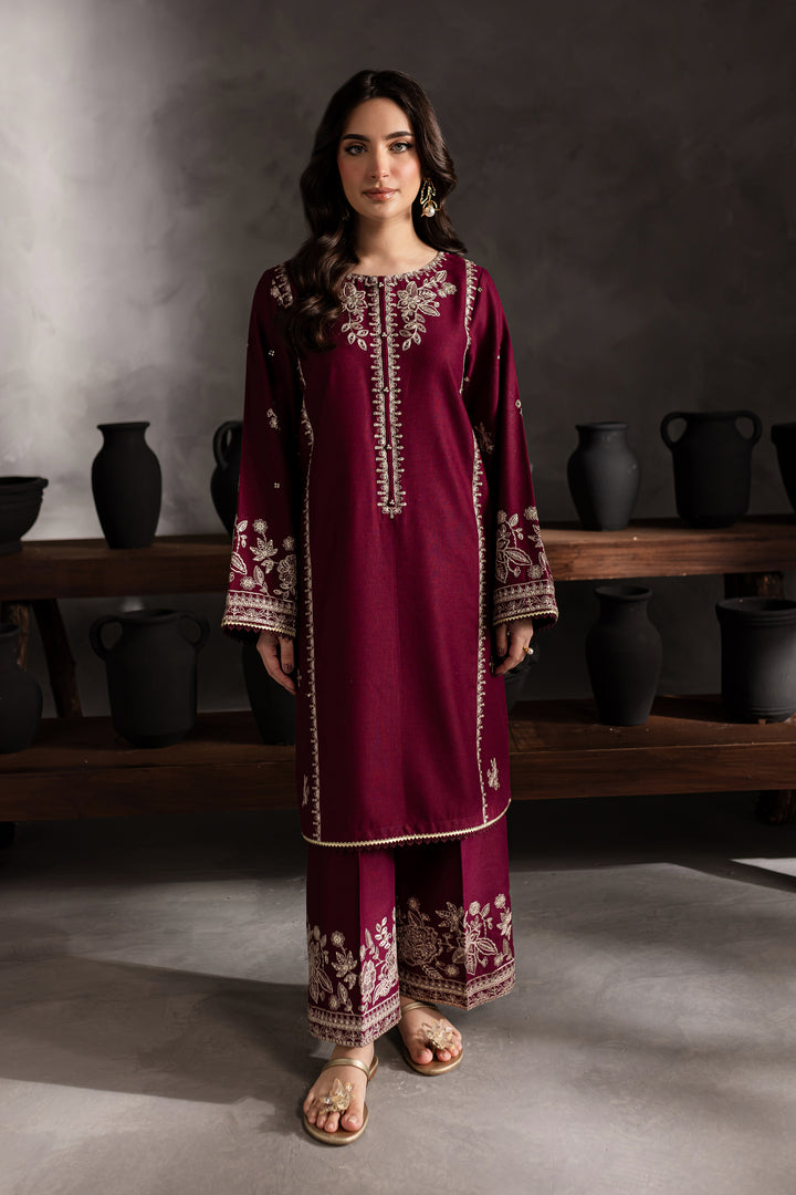 Crown 2Pc - Embroidered Karandi Dress - BATIK