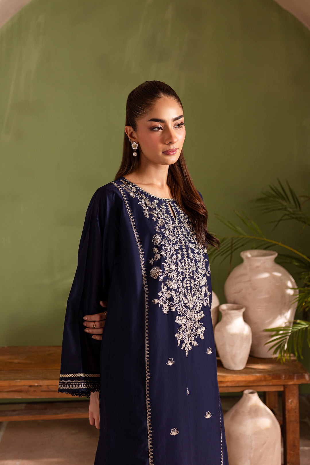 Elysium 2Pc - Embroidered Lawn Dress - BATIK