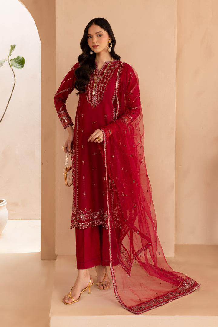 Zenara 3Pc - Embroidered Lawn Dress