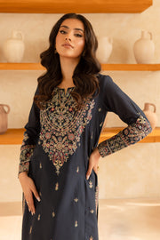 Blue Opal 2Pc- Embroidered Lawn Dress