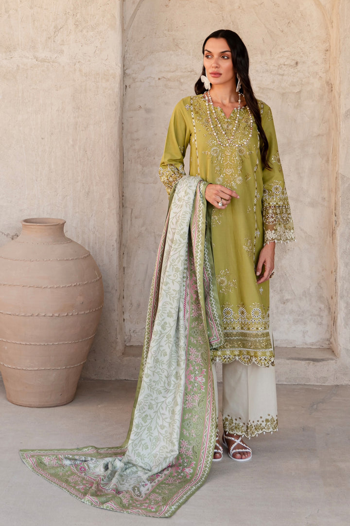 Medisen 3Pc - Embroidered Khaddar Dress - BATIK