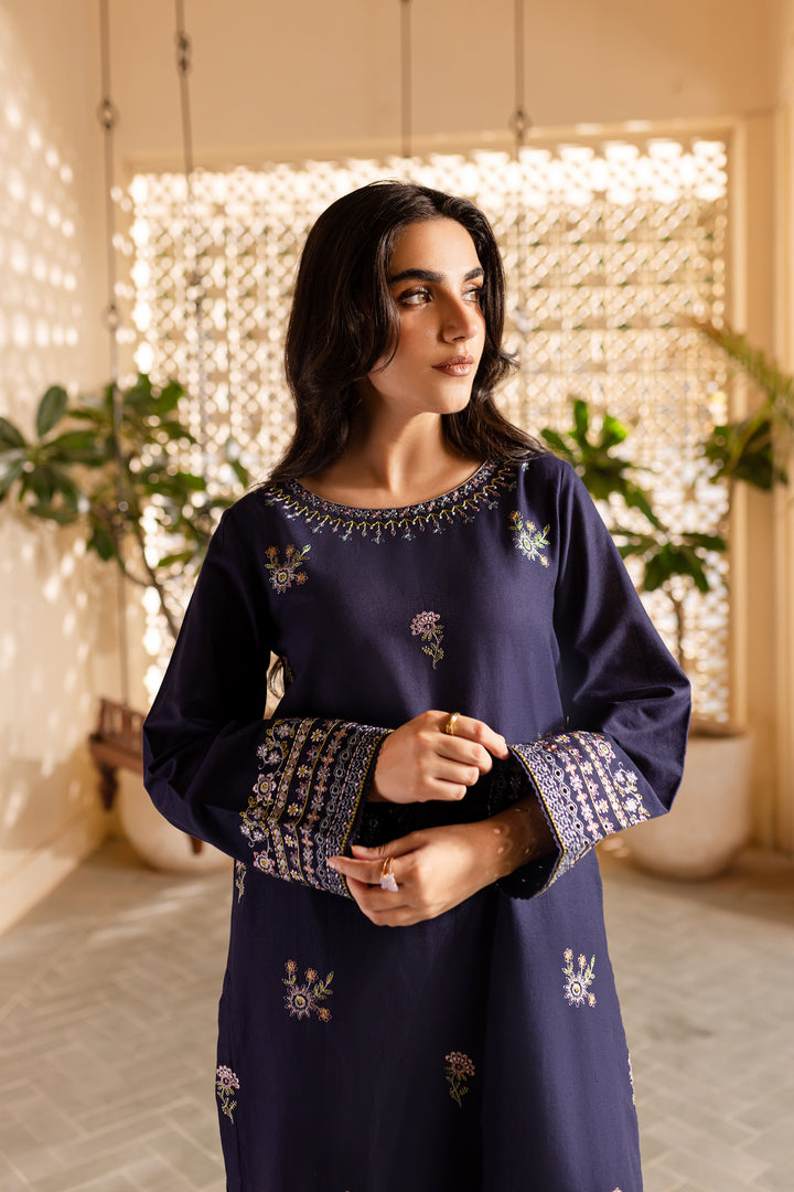 Moonlight 2Pc - Embroidered Khaddar Dress - BATIK