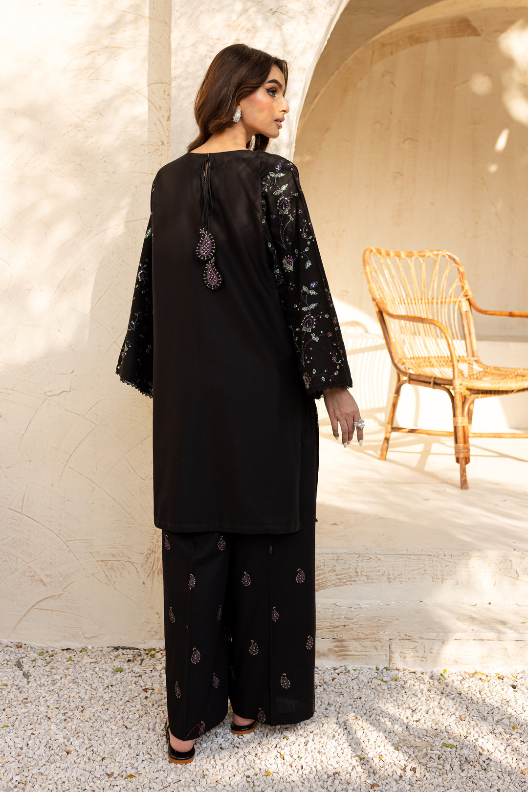 Henim 2Pc - Embroidered Khaddar Dress - BATIK