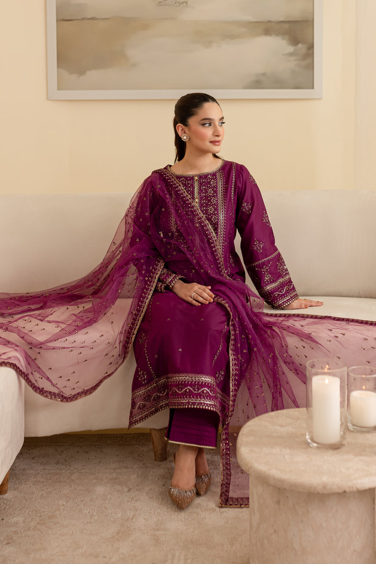 Kinn 3Pc - Embroidered Lawn Dress - BATIK