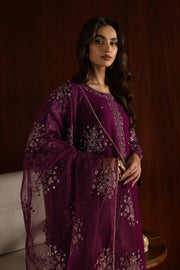 Masooma 3Pc - Embroidered Karandi Dress