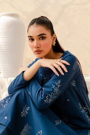 Pipier 2Pc - Embroidered Khaddar Dress - BATIK