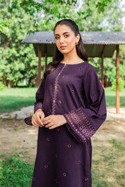Aeris 2Pc -  Embroidered Karandi Dress - BATIK