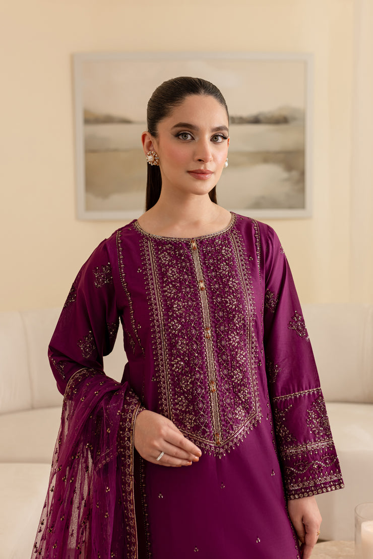 Kinn 3Pc - Embroidered Lawn Dress - BATIK