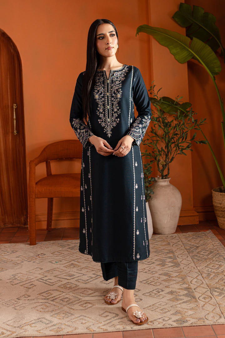 Ezzah 2Pc - Embroidered Karandi Dress - BATIK