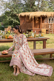 Russel 3Pc - Printed Khaddar Dress