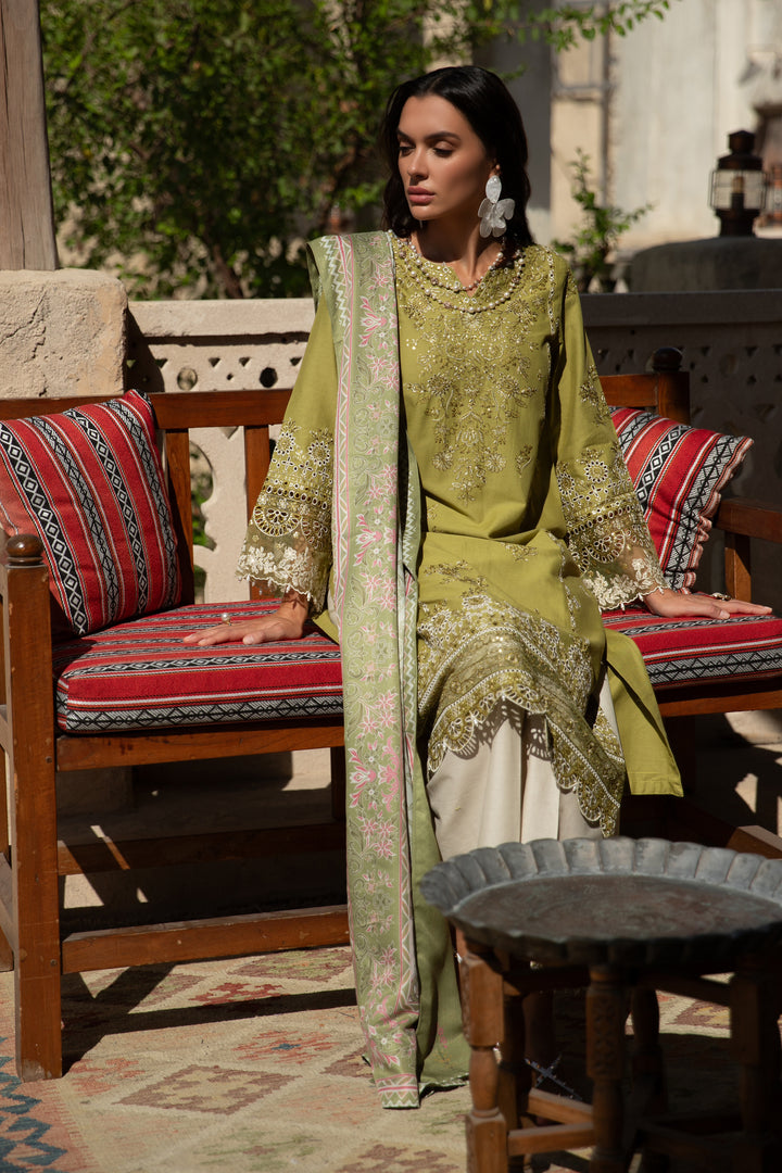 Medisen 3Pc - Embroidered Khaddar Dress - BATIK