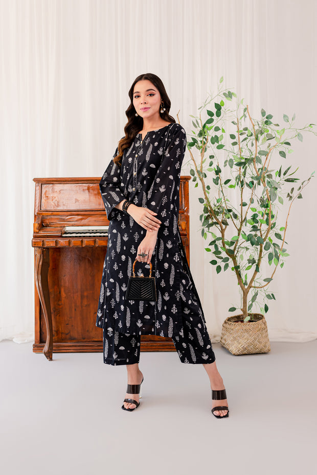 Dig. Burnt Black 2Pc - BATIK