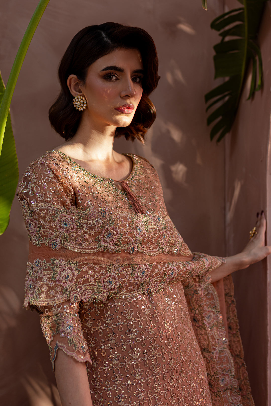 Zahrah 3Pc - Embroidered Luxe Pret - BATIK