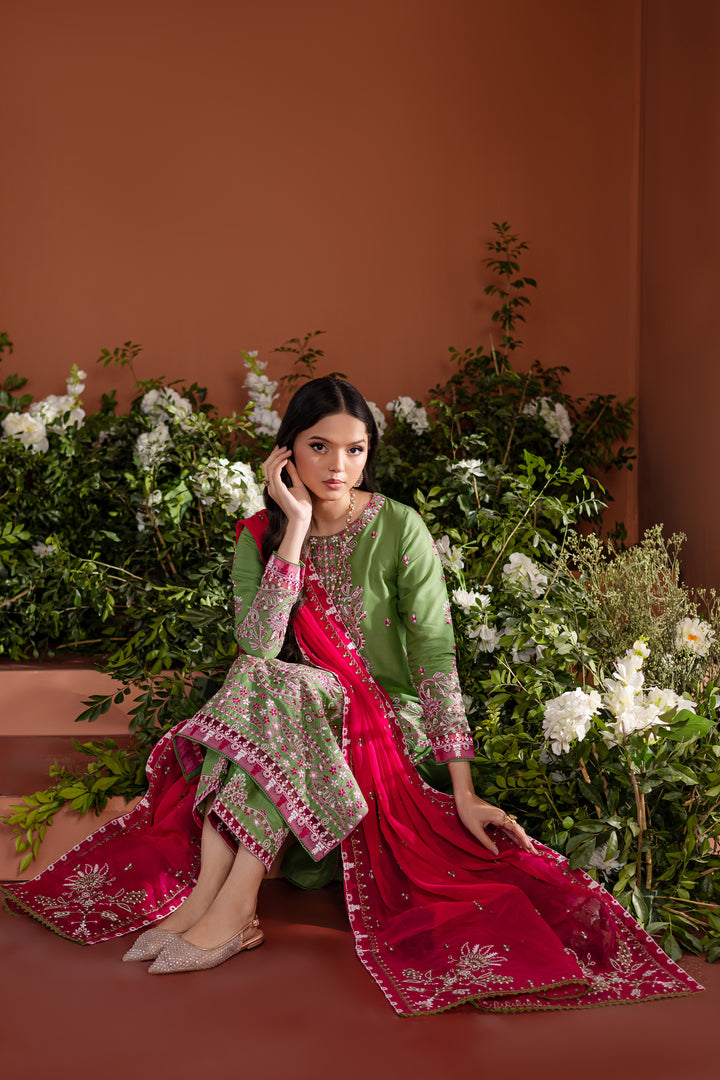 Eirs 3Pc - Embroidered Lawn Dress