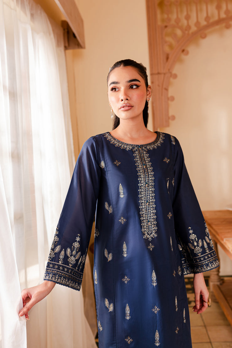 Emery 2Pc - Embroidered Lawn Dress - BATIK