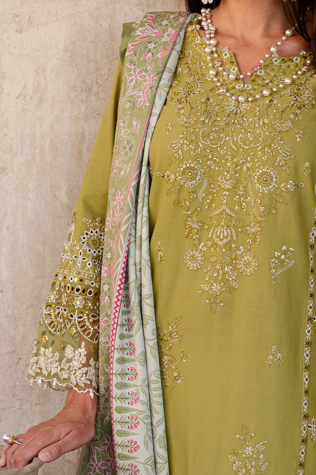 Medisen 3Pc - Embroidered Khaddar Dress