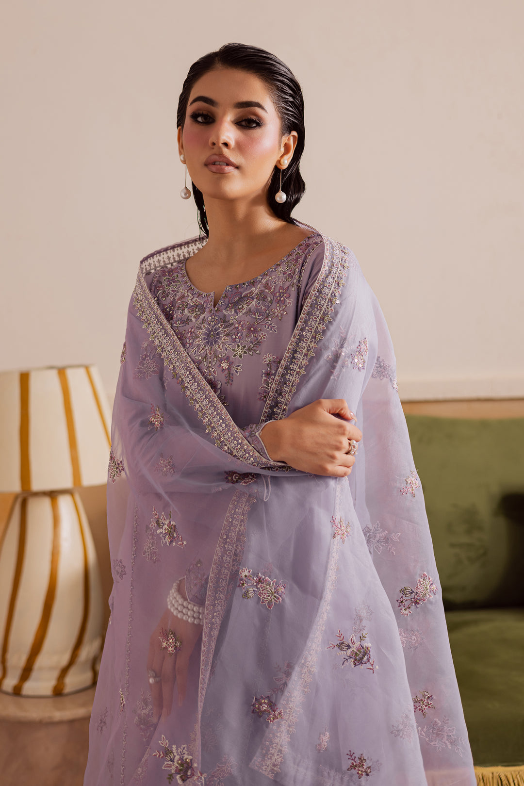 Shuja 3Pc - Embroidered Lawn Pret