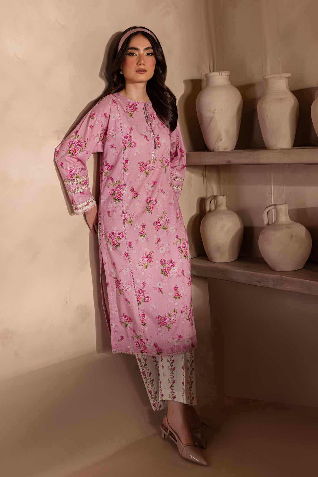 Phil 2Pc - Printed Khaddar Dress - BATIK