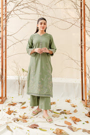 Avena 2Pc - Embroidered Karandi Dress - BATIK