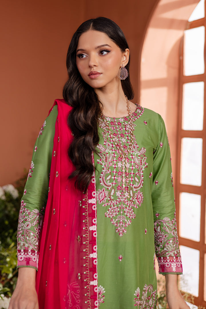 Eirs 3Pc - Embroidered Lawn Dress