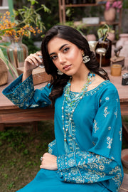 Peacock 2Pc - Embroidered Lawn Dress - BATIK