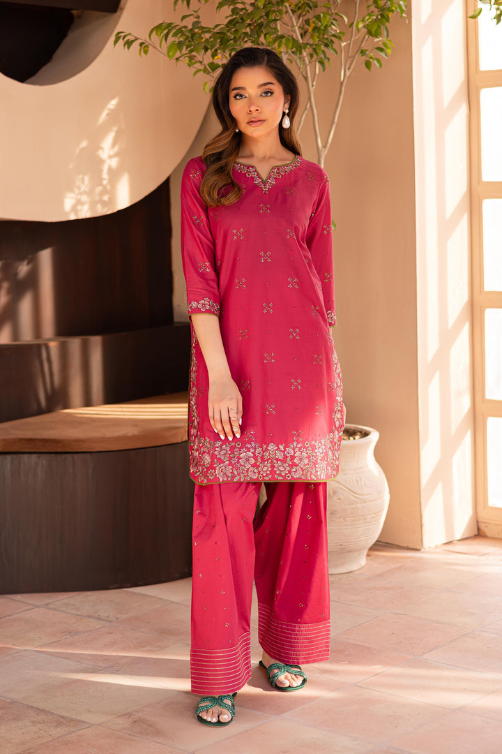 Firecracker 2Pc- Embroidered Lawn Dress