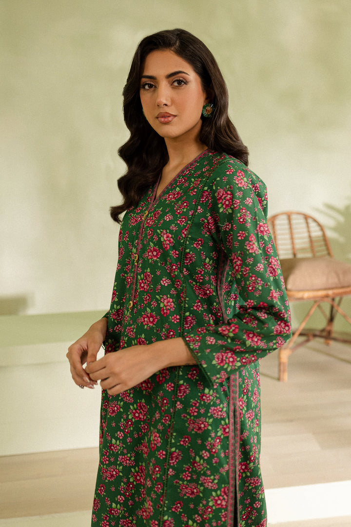 Green Pearl 2pc - Printed Khaddar Dress - BATIK