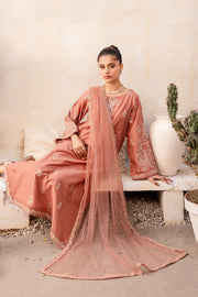 Nate 3Pc - Embroidered Karandi Dress - BATIK