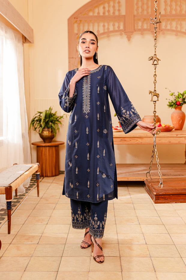 Emery 2Pc - Embroidered Lawn Dress