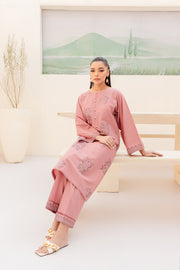 Farley 2Pc - Embroidered Khaddar Dress - BATIK