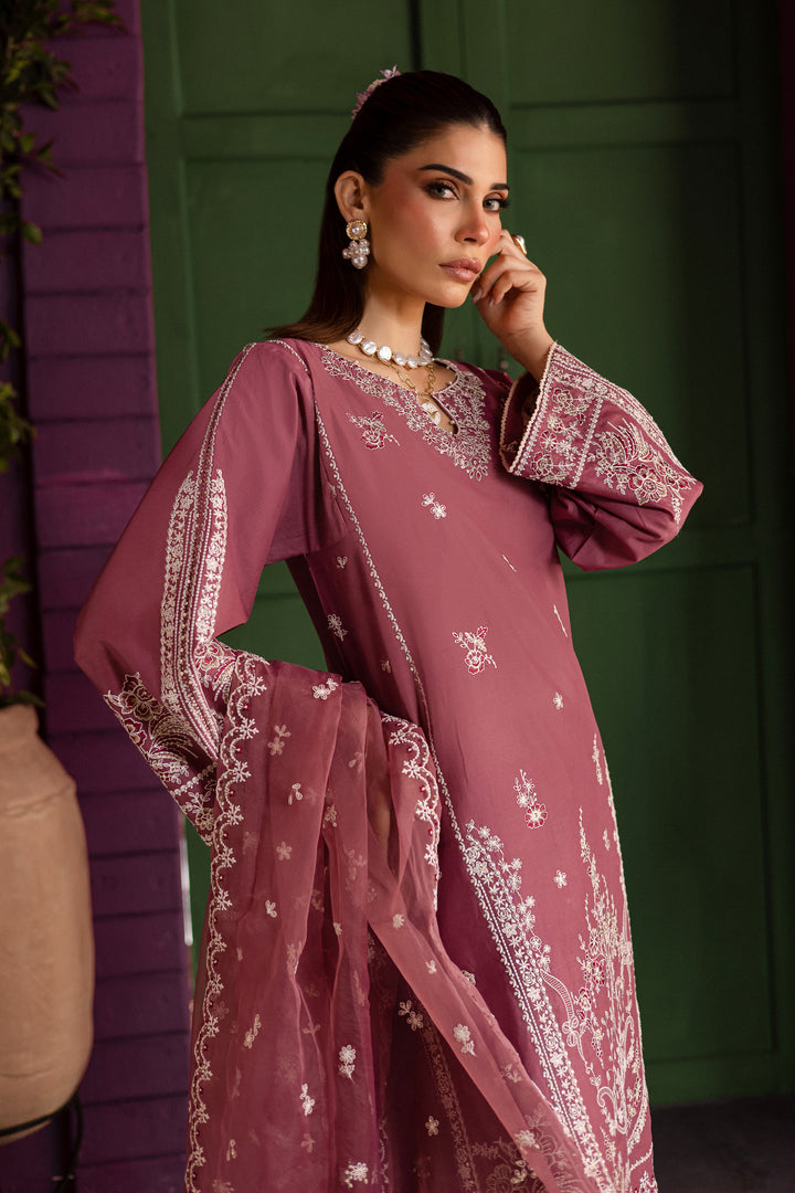 Siara 3Pc - Embroidered Solid Dress - BATIK