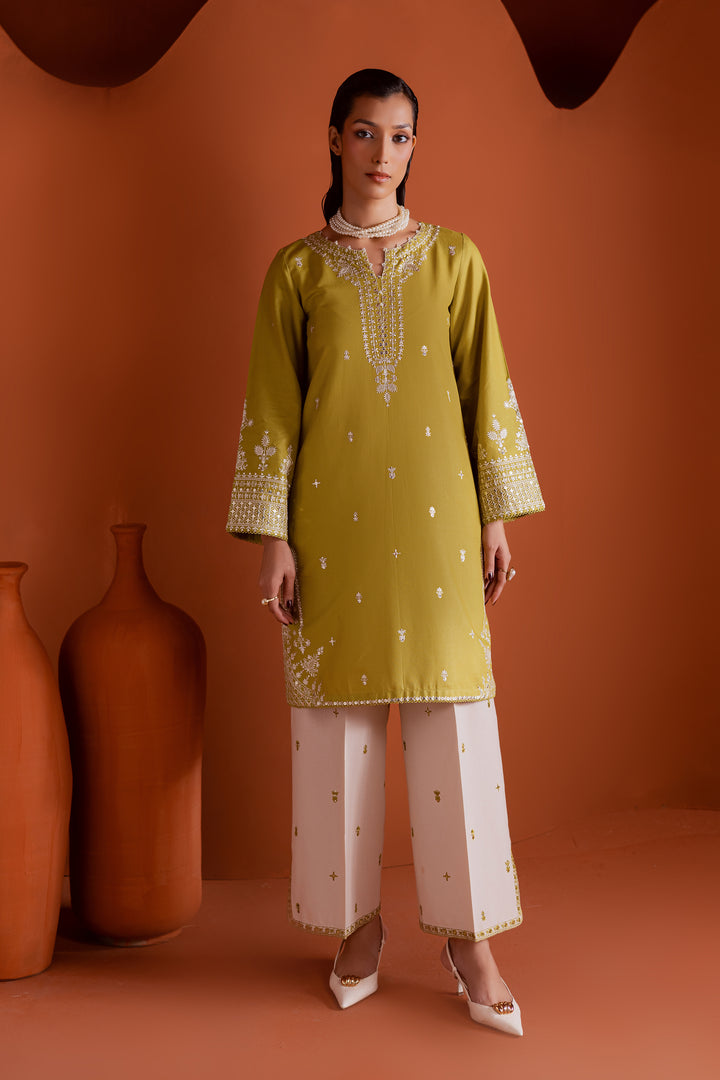 Dazy 2Pc - Embroidered Khaddar Dress