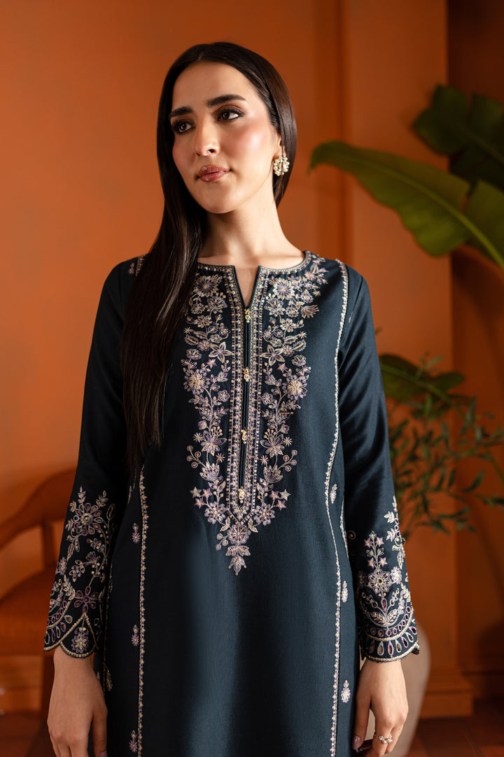 Ezzah 2Pc - Embroidered Karandi Dress - BATIK