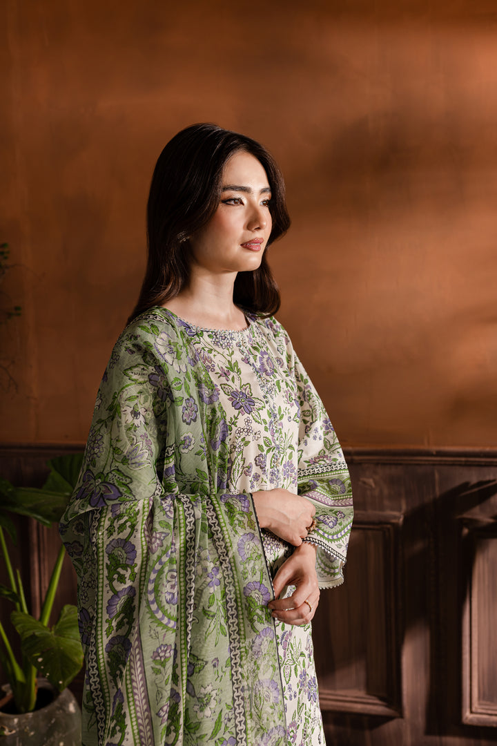 Parisa 3Pc - Printed Lawn Dress - BATIK