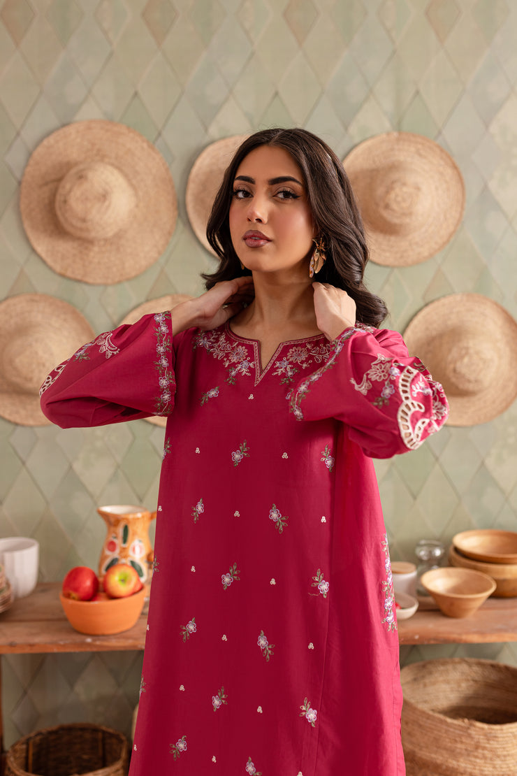 Blush Bunny 2Pc - Embroidered Lawn Dress - BATIK