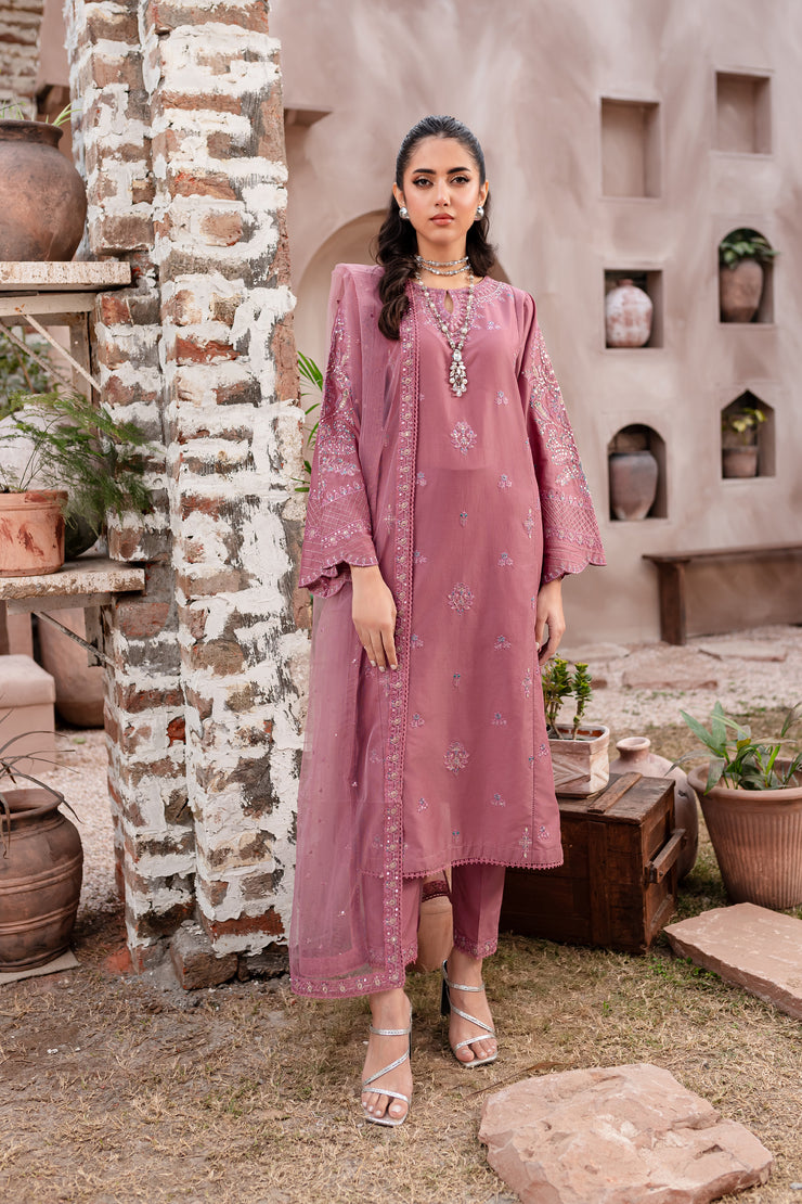Perry 3Pc - Embroidered Lawn Dress - BATIK