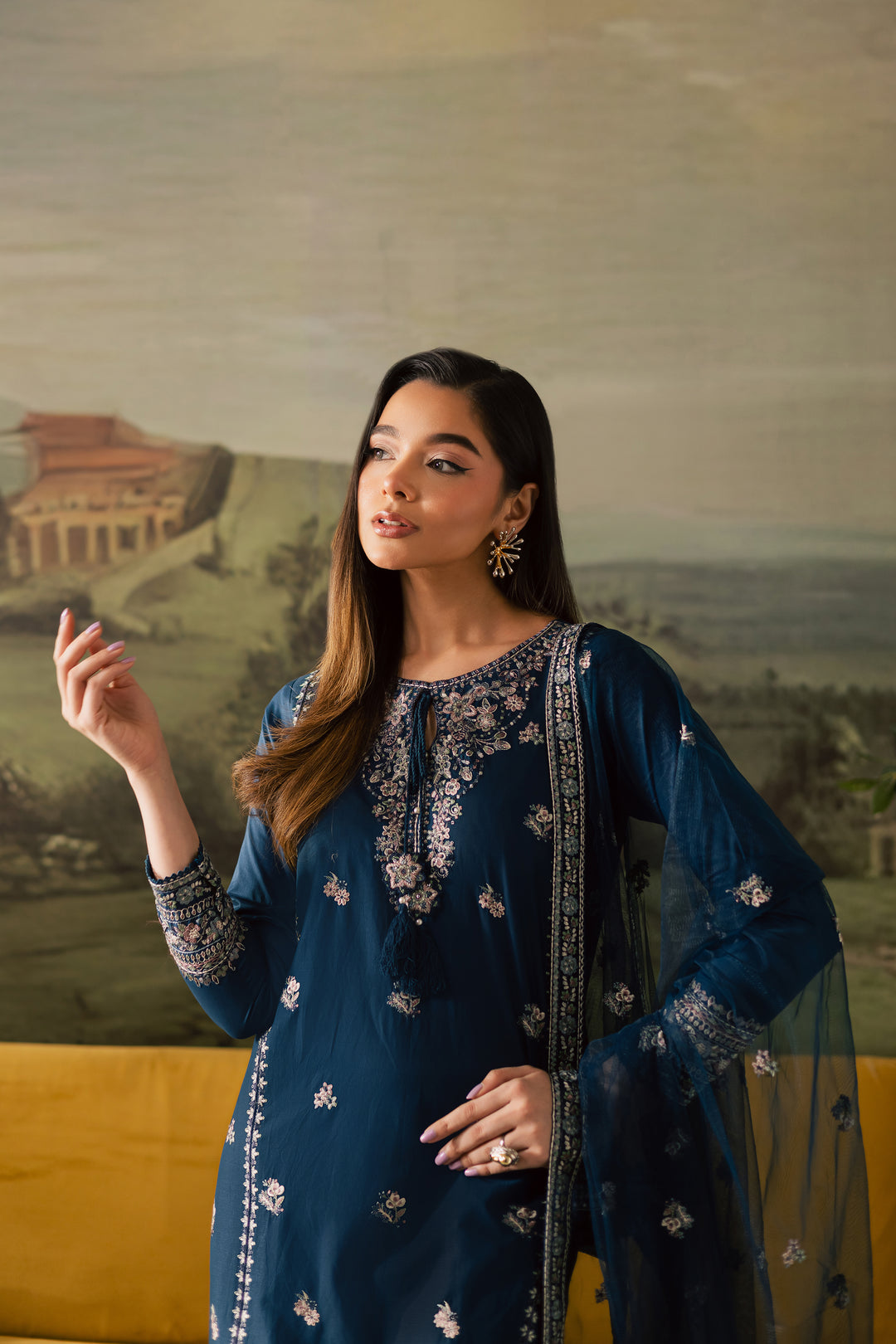 Maneezay 3Pc - Embroidered Lawn Pret