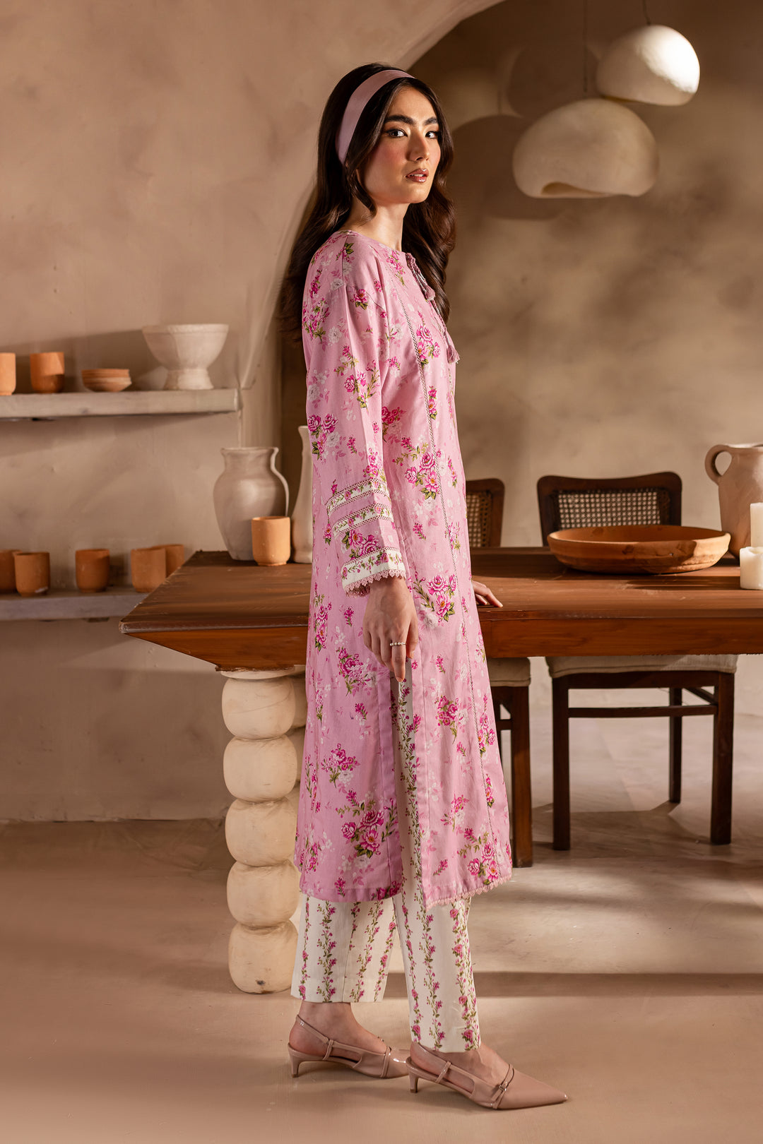 Phil 2Pc - Printed Khaddar Dress - BATIK