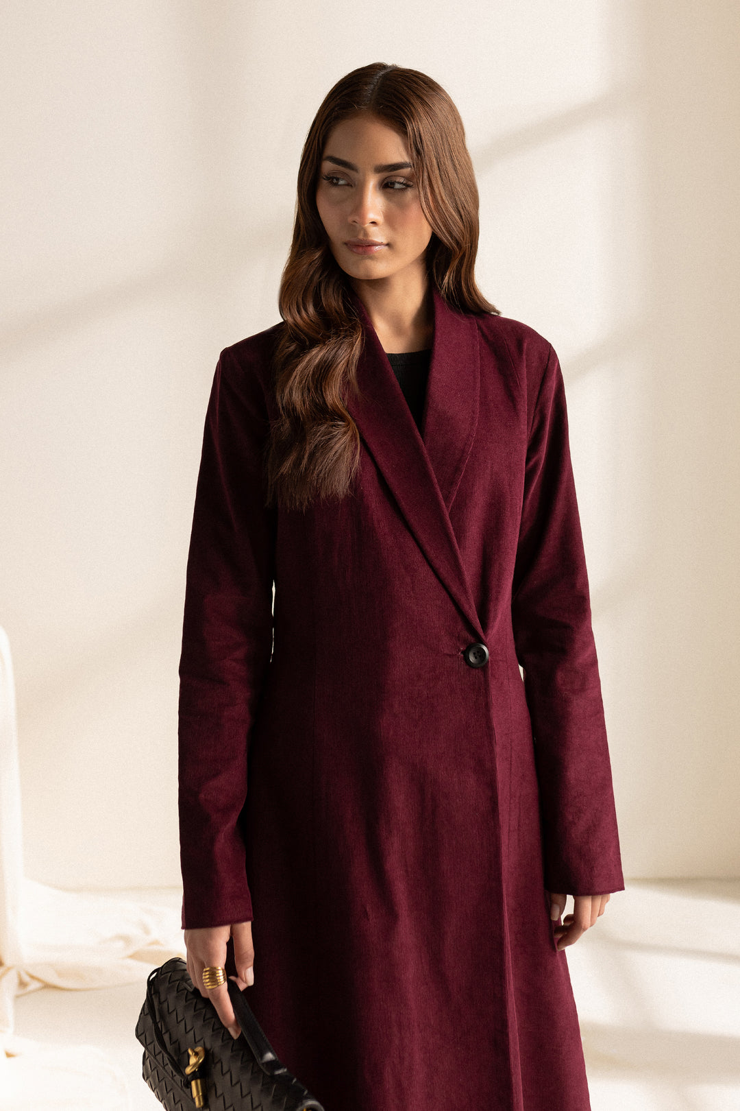 Georgina Burgundy | Long Coat - BATIK