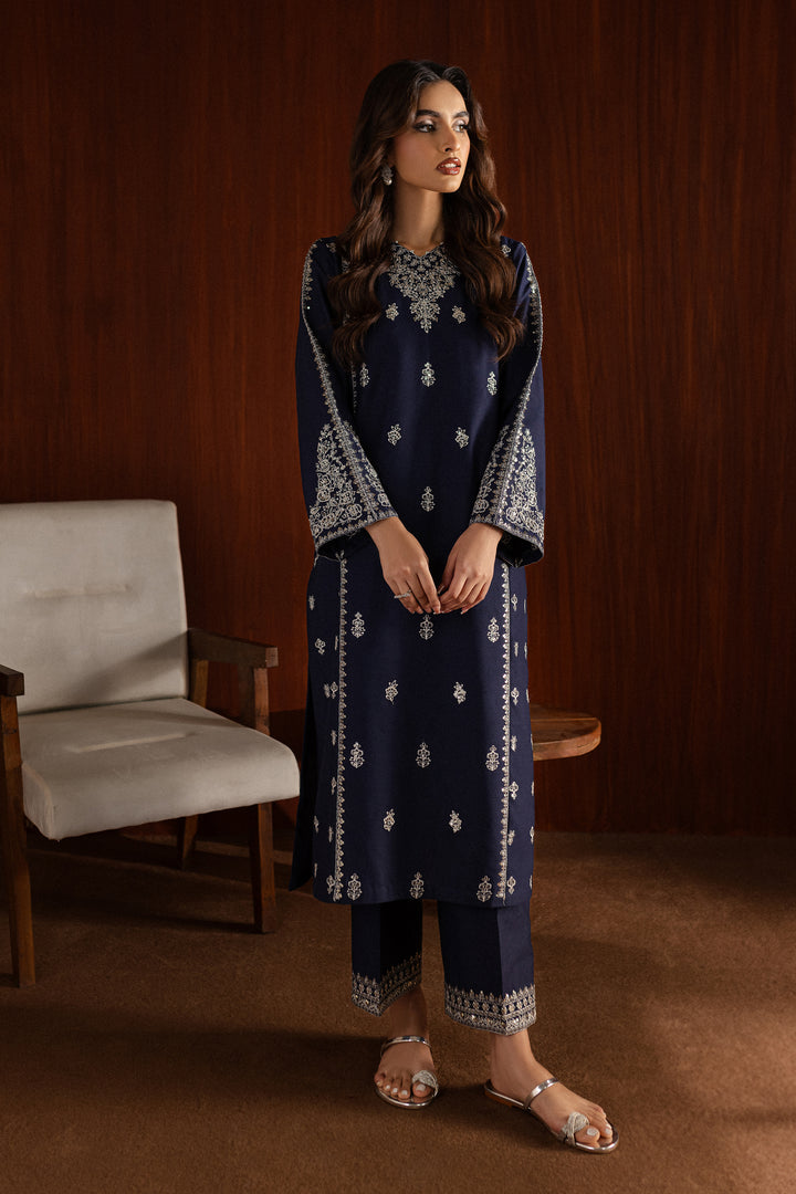 Sheen 2Pc - Embroidered Karandi Dress - BATIK