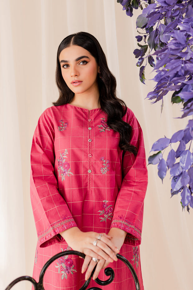 Fira 2Pc - Embroidered Jacquard Dress - BATIK