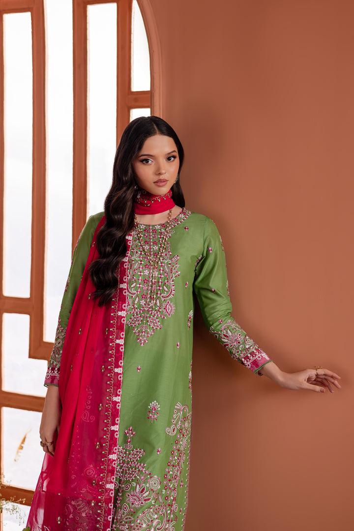 Eirs 3Pc - Embroidered Lawn Dress