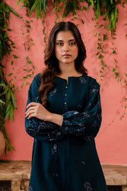 Willow 2Pc - Embroidered Khaddar Dress - BATIK
