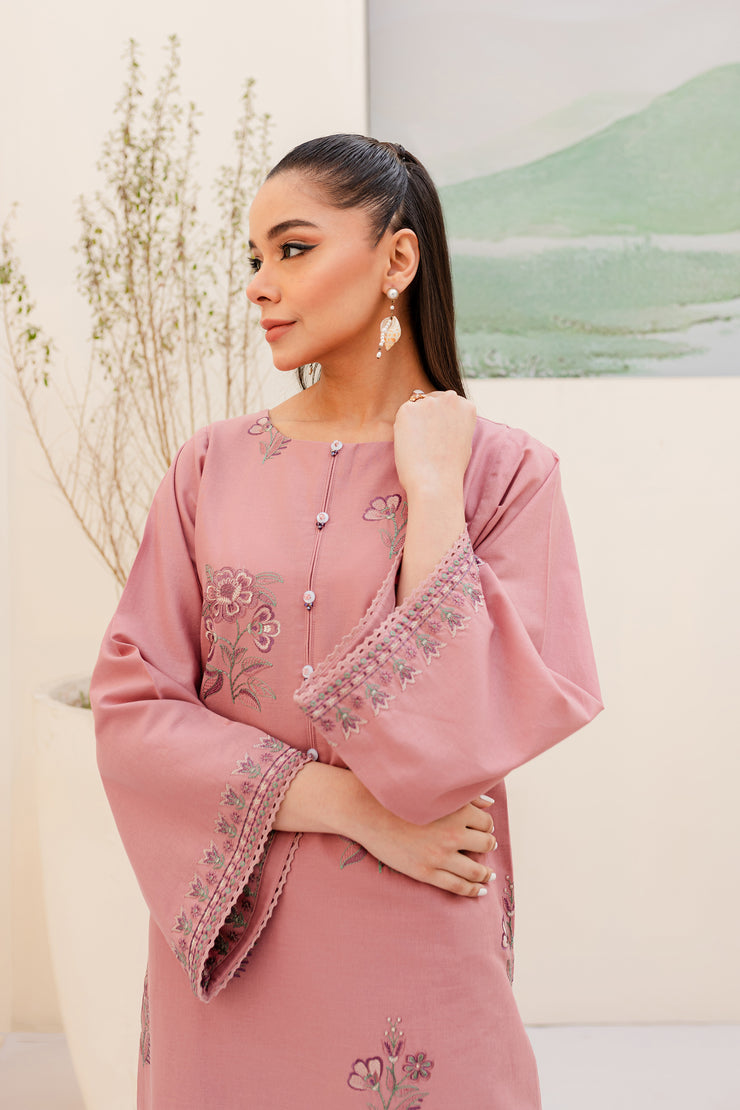 Farley 2Pc - Embroidered Khaddar Dress - BATIK