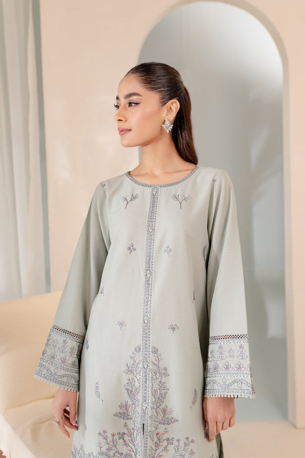 Jisoo 2Pc - Embroidered Karandi Dress - BATIK
