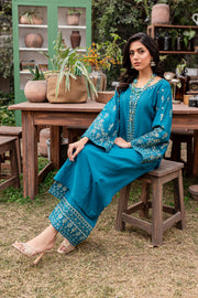 Peacock 2Pc - Embroidered Lawn Dress - BATIK